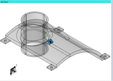 3D model in UltraVision with postulated flaws