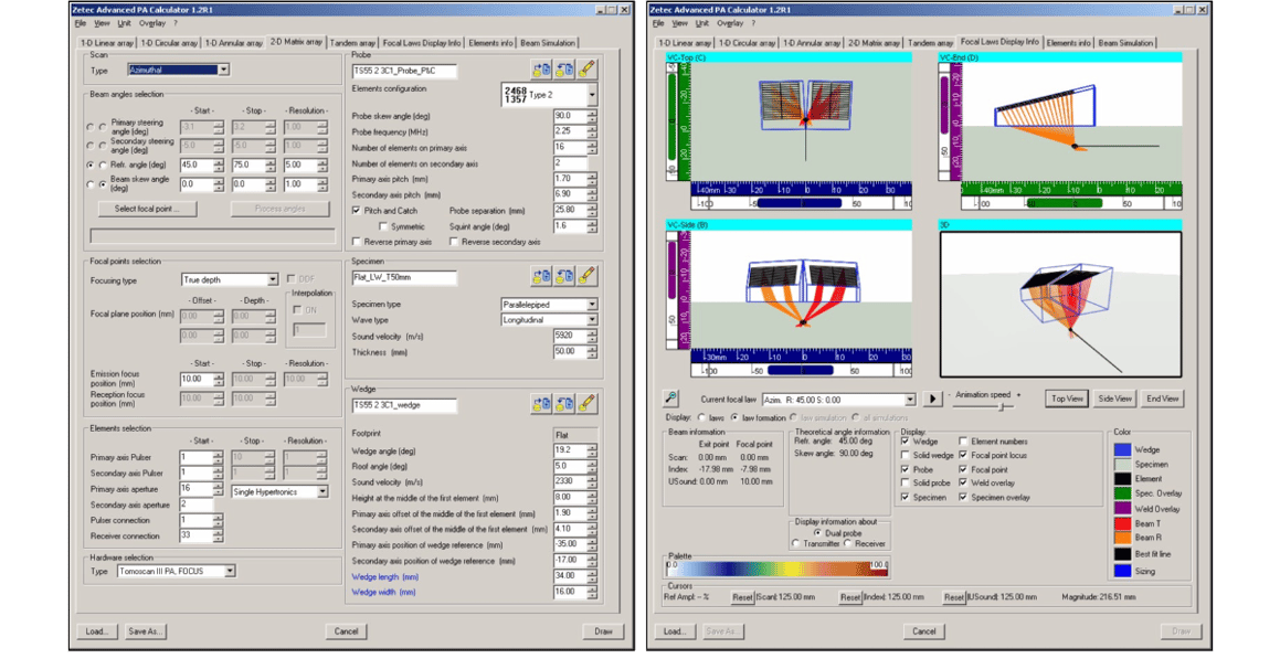 Advanced PA Calculator 1.1 with Graphical UI and Support of DMA Probes