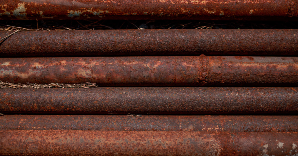 CORRODED CAST IRON PIPES