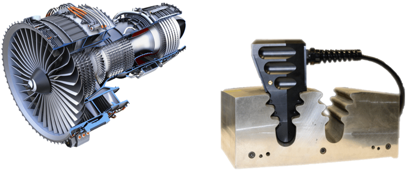 Dovetail ECA Inspection in Aircraft Turbines