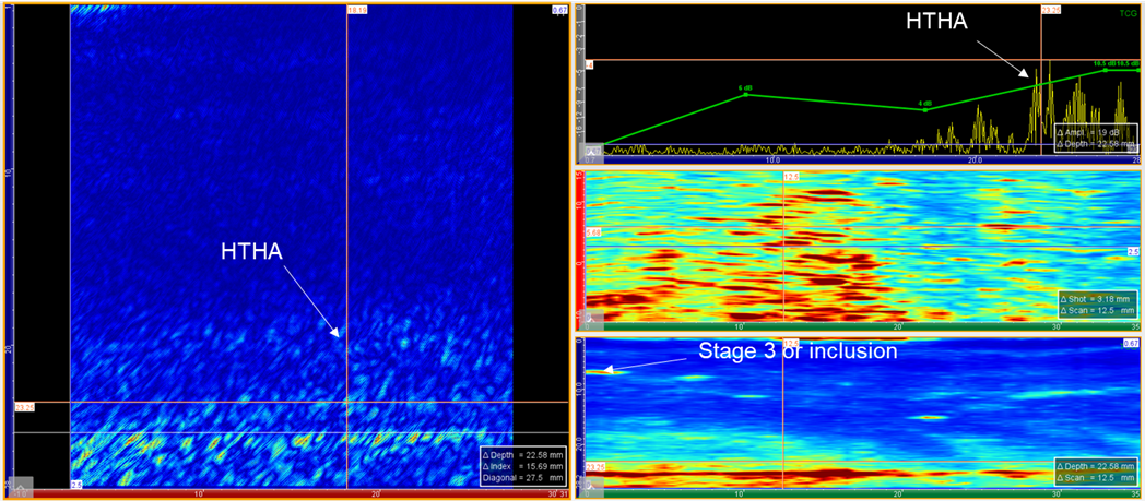 High Temperature Hydrogen Attack Inspection using Total Focusing Method