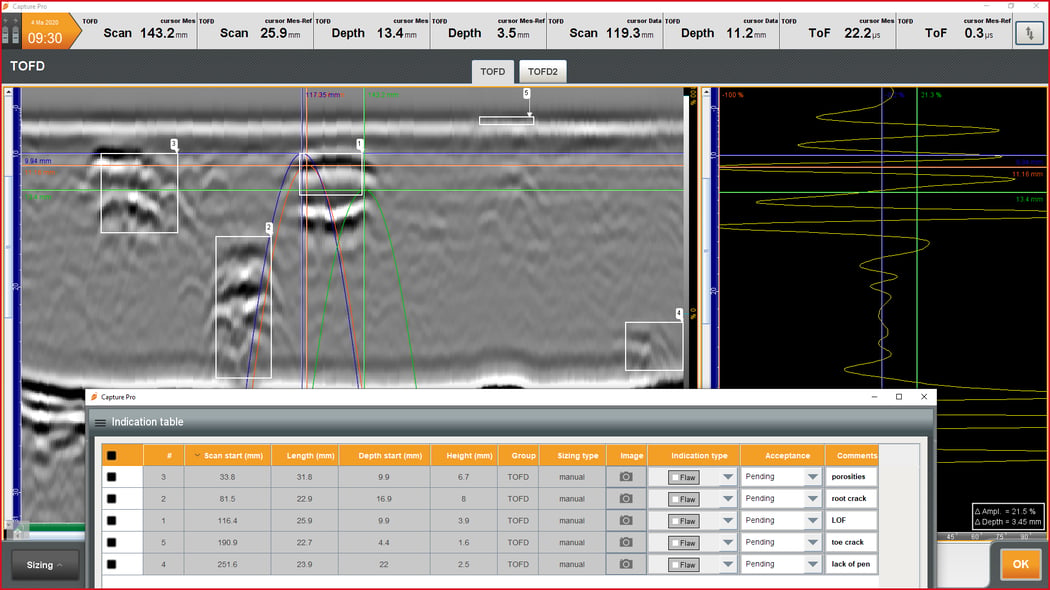 TOFD Gets a Boost with Capture™ for the M2M Gekko® and Mantis™