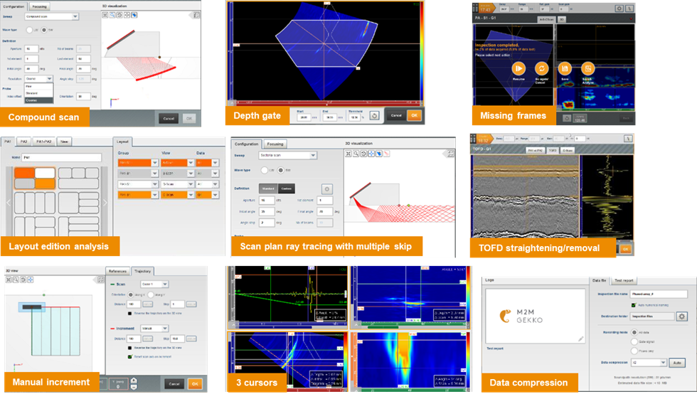 Capture software features/functions/options