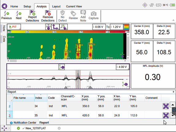 Pipescan HD Software Data