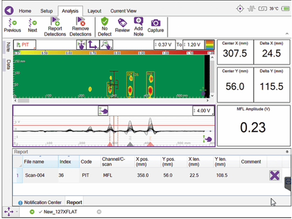 Pipescan HD Software Data