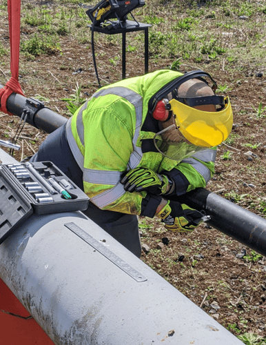 Test Loop in Cambridge with Sonyks and Magnetostrictive collar