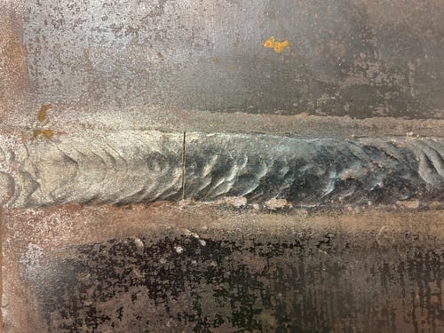 Weld Plate with Transverse Crack