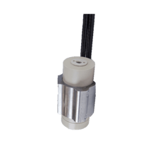 A close-up of a metal cylinder
Description automatically generated