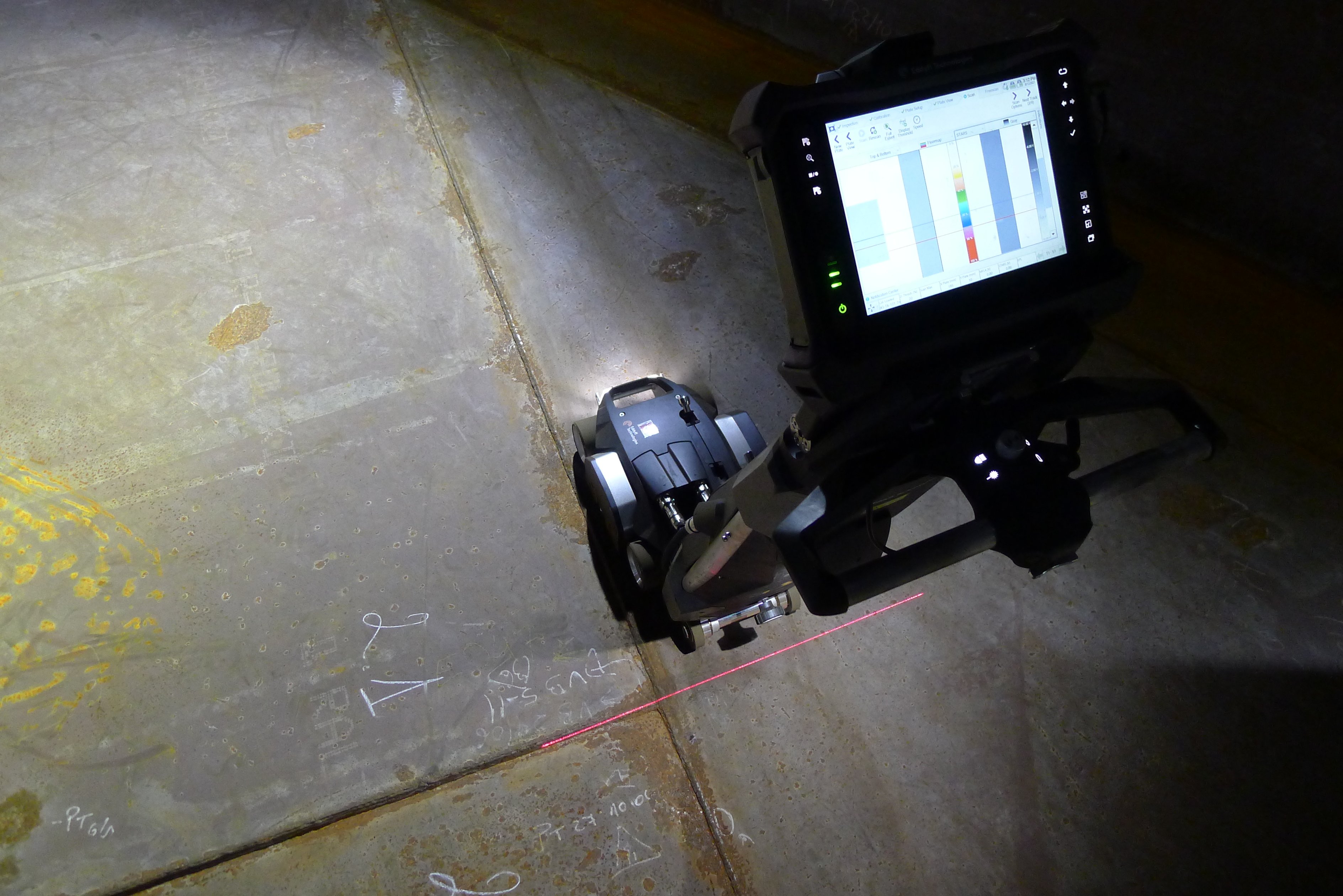 How The Floormap®X MFL Array Tank Floor Scanner’s Got You Through Thick Or Thin